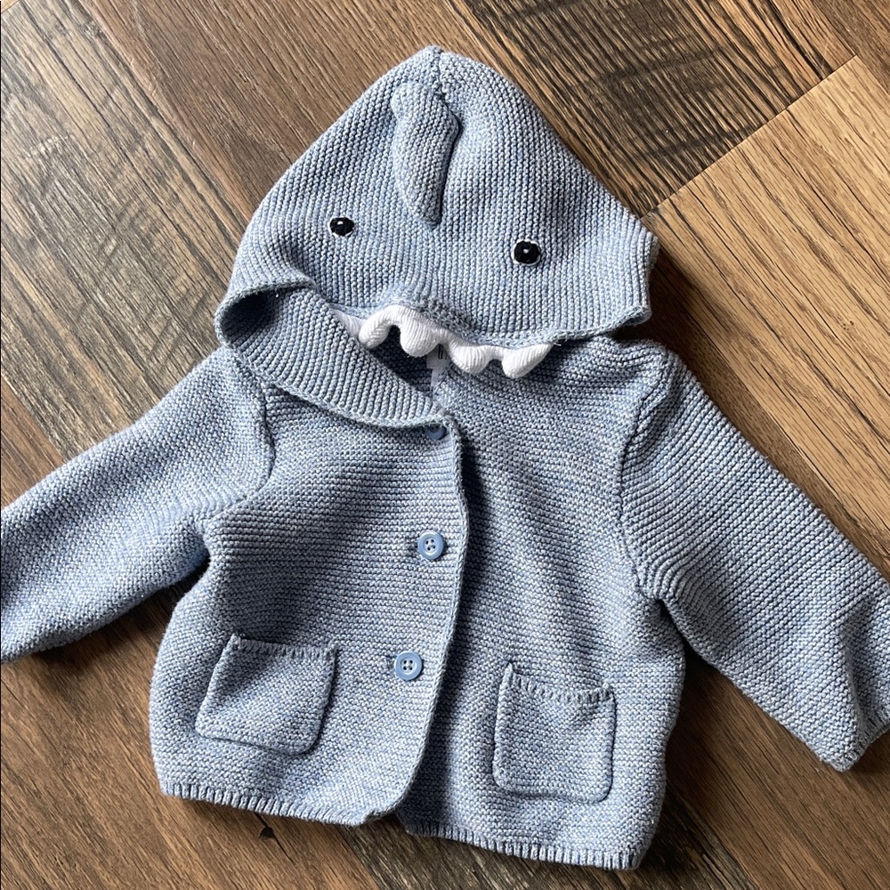 Baby Gap Shark Cardigan sweater 3-6mos